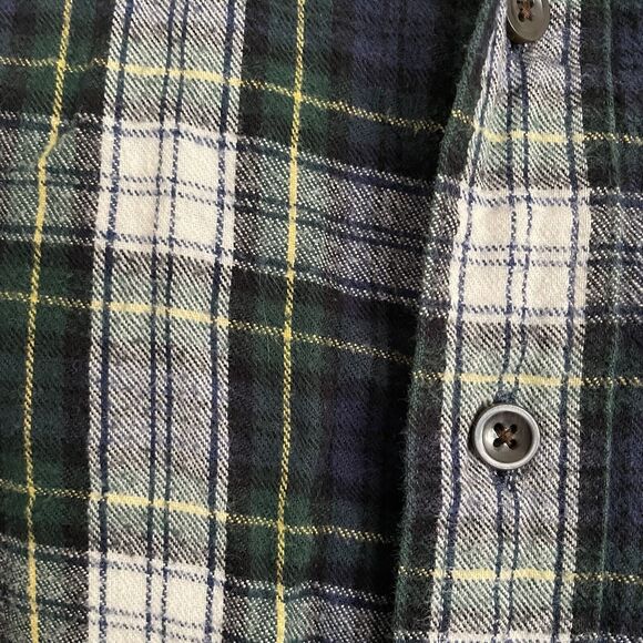 LL Bean Plaid Flannel Men’s Large Tall Cotton Button Down Shirt Traditional Fit - Picture 7 of 8